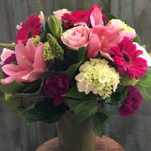 Fuschia Vase Arrangement